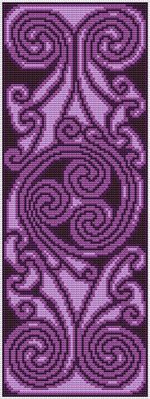 Celtic Spiral Banner - Purple